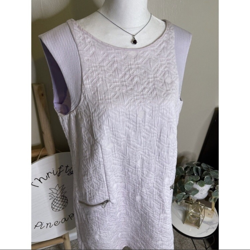 Jcrew ashen quartz color jacquard pattern vest shift dress slip dress xs - Picture 6 of 8